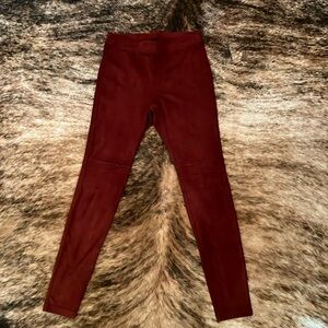 Faux suede legging small